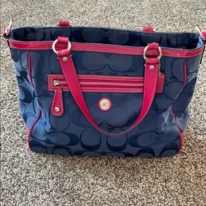 Classic coach tote purse